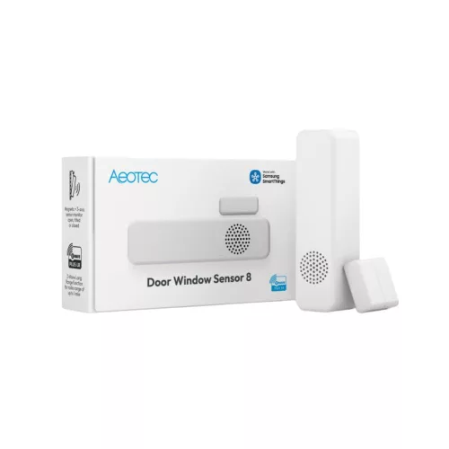 Aeotec Door Window Sensor 8  – Opening, tilt, temperature and humidity sensor, Z‑Wave, white (ZWA055-C)