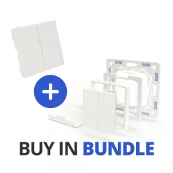   Shelly BLU Wall Switch 4 wireless switch + adapter for Legrand / Shelly mounting frames