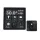 Shelly Wall Display Wi-Fi + Bluetooth touch screen wall switch and control panel (black) + BLU H&T Black