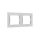 Shelly Wall Frame 2 (for wall switch) - White