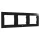 Shelly Wall Frame 3 (for wall switch) - Black