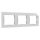Shelly Wall Frame 3 (for wall switch) - White
