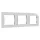 Shelly Wall Frame 3 (for wall switch) - White