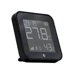   Shelly BLU H&T Display ZB – Temperature, humidity and light sensor with e-paper display, Zigbee, Bluetooth, black