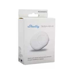   Shelly Button Add-on – Cover with button for Shelly Plus, Gen3 and Gen4 modules, white