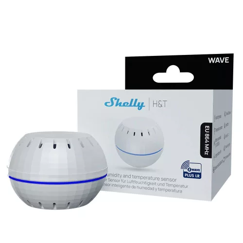 Shelly Wave (Long Range) H&T humidity and temperature sensor, white