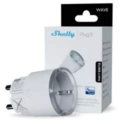   Shelly Wave Plug S – smart plug with power meter, Z-Wave, white