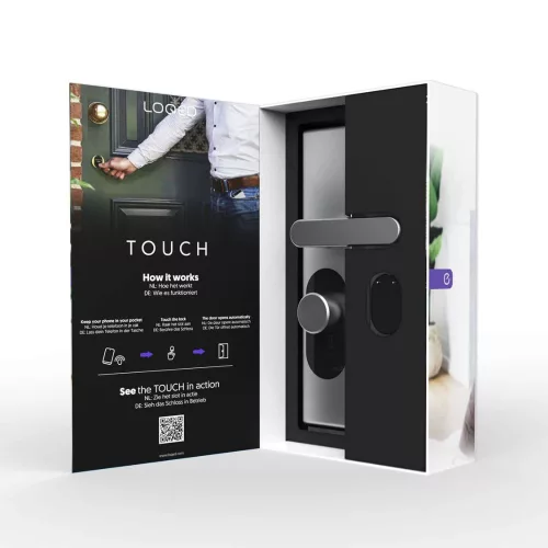 Shelly LOQED Smart Wi-Fi + Bluetooth Touch Lock, Silver Edition