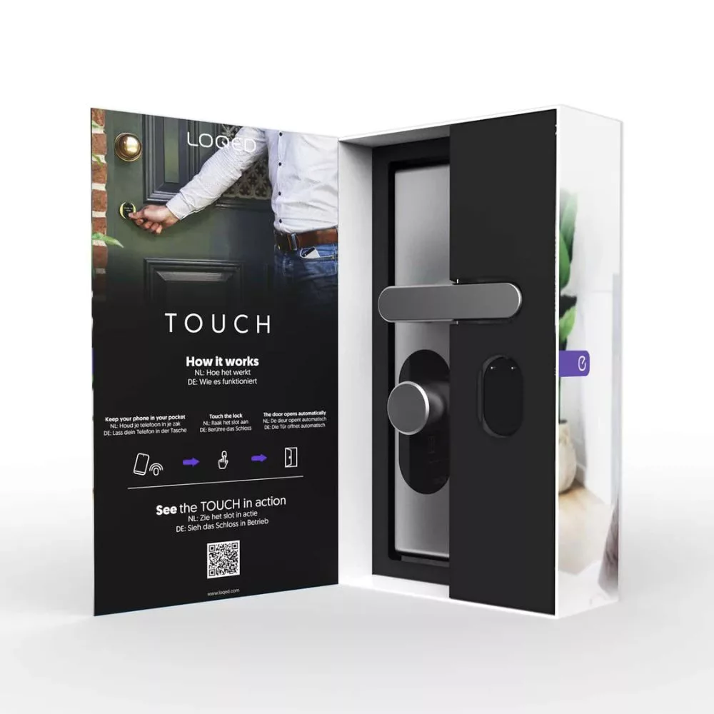 Sw Touch Lock Shelly LOQED Smart Wi-Fi + Bluetooth Touch Lock, Silver Edit