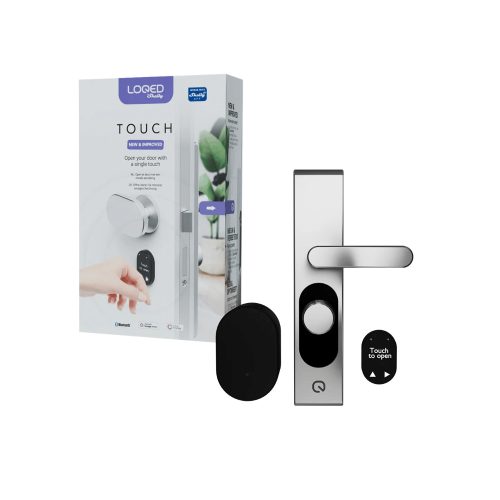Shelly LOQED Touch Smart Lock 2s – Touchscreen smart lock, Wi-Fi, Bluetooth, silver
