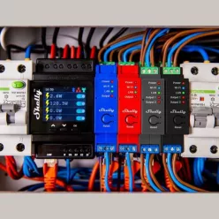   Shelly PRO 1PM WiFi + Ethernet 1-gang smart relay with power meter and DIN-rail support