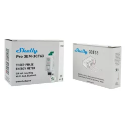   Shelly Pro 3EM-3CT63 – 3-Phase smart Wi-Fi + Ethernet energy meter (3 x 63A)