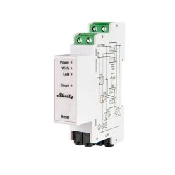   Shelly PRO 3EM RC 2000A three-phase, high-performance professional Wi-Fi + Ethernet energy meter with 3 x 2000A Rogowski coils