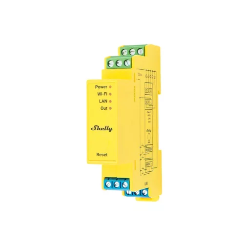 Shelly Pro RGBWW PM smart Wi-Fi + Ethernet RGBWW LED controller, DIN-rail compatible