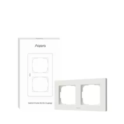 Aqara H2 EU Switch Frame (double / 2-gang), white