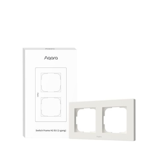 Aqara H2 EU Switch Frame (double / 2-gang), white