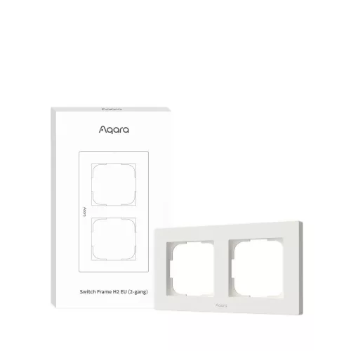 Aqara H2 EU Switch Frame (double / 2-gang), white