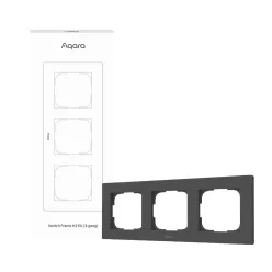 Aqara H2 EU Switch Frame (triple / 3-gang), gray