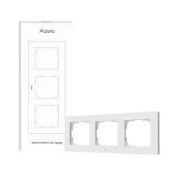 Aqara H2 EU Switch Frame (triple / 3-gang), white