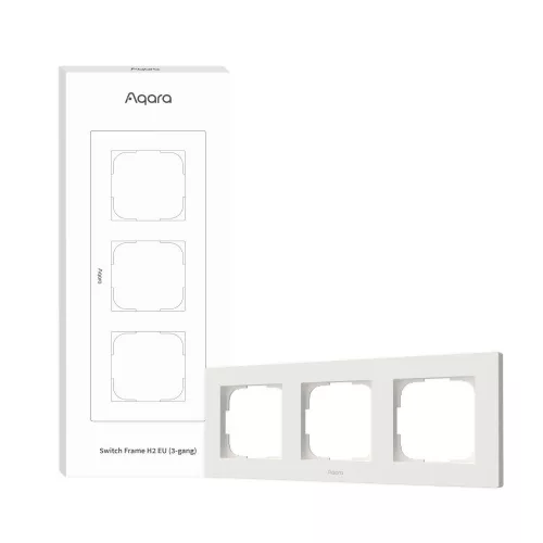 Aqara H2 EU Switch Frame (triple / 3-gang), white