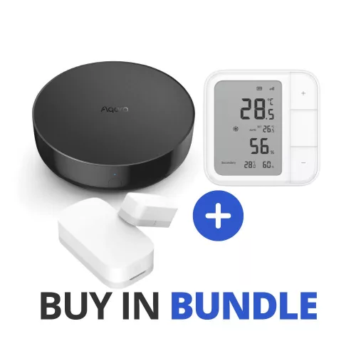 Aqara smart Air Conditioner controller set (soft bundle: Aqara M200 hub + W100 wireless climate sensor + T1 door/window sensor )