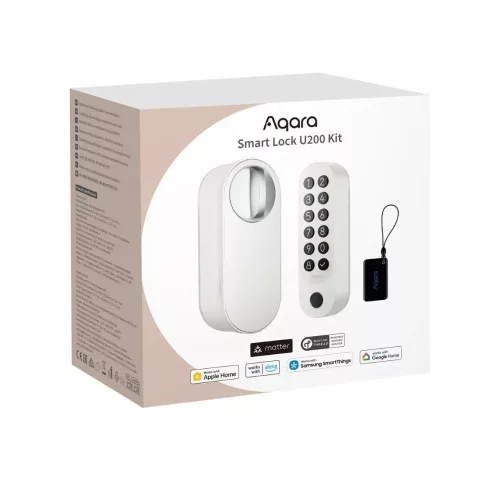 Aqara U200 smart retrofit door lock, Matter compatible, white