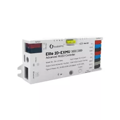  Gledopto Elite 2D-EXMU Advanced WLED Controller  – Two-channel RGBIC LED controller with microphone, USB‑C, ESP32, Wi‑Fi, Ethernet (GL-C-616WL)