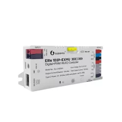   Gledopto Elite 1D2P-EXMU Digital + PWM WLED Controller – Four-channel RGBIC LED controller with microphone, USB‑C, ESP32, Wi‑Fi, Ethernet (GL-C-620WL)