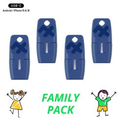   heat-it classic (USB-C version) - smart insect / mosquito bite healer - family pack (4-pack)