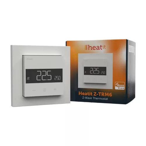 HeatIt Z-TRM6 Thermostat Z-Wave 800 series (White RAL 9003)
