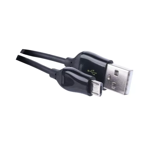 MicroUSB power cable / data cable (1 meter) - black