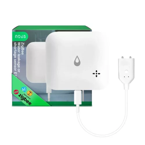 NOUS E13 ZigBee Water leakage or shortage sensor – Water leak or water shortage sensor, Zigbee, white