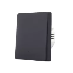   SmartWise B61 UNI Zigbee 3.0 + RF, 1-gang smart wall switch, universial wiring, physical push-button, black