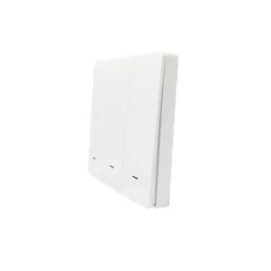   SmartWise BEREM3 Bluetooth (eWeLink-Remote) wireless switch with 3 button, white push button front panel