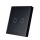 SmartWise T1R2B (R2) 2-gang wireless RF wall touch switch (black)
