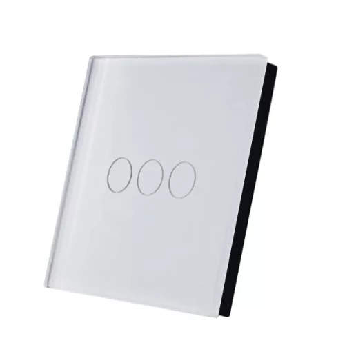 SmartWise TEREM3W Bluetooth (eWeLink-Remote) wireless touch switch, white, 3 button