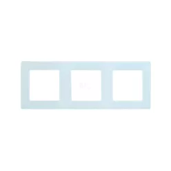 SmartWise white glass triple frame for S1W smart socket
