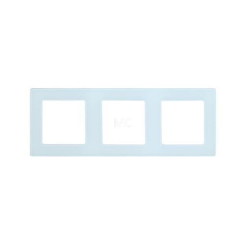 SmartWise white glass triple frame for S1W smart socket