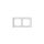 Sonoff 2 gang switch frame for M5-80 (SwitchMan) smart wall switches, white