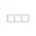 Sonoff 3 gang switch frame for M5-80 (SwitchMan) smart wall switches, white