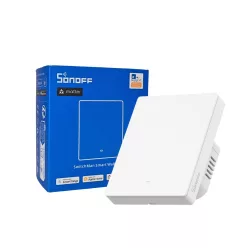   SONOFF SwitchMan M5 Wi-Fi / Matter smart wall switch, 1-gang, modular version, white (M5-1C-80W)