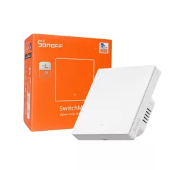   SONOFF SwitchMan M5 Zigbee smart wall switch, 1-gang, standalone version, white (ZBM5-1C-86W)