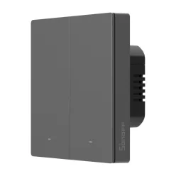   SONOFF SwitchMan M5 Wi-Fi / Matter smart wall switch, 2-gang, standalone version, (new) gray (M5-2C-86M)
