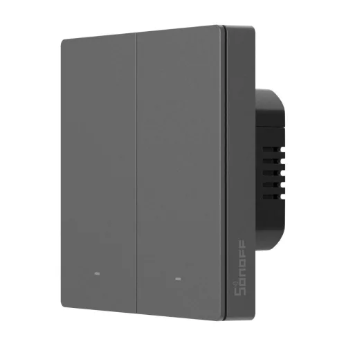 SONOFF SwitchMan M5 Wi-Fi / Matter smart wall switch, 2-gang, standalone version, (new) gray (M5-2C-86M)