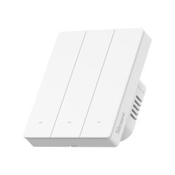   SONOFF SwitchMan M5 Zigbee smart wall switch, 3-gang, modular version, white (ZBM5-3C-80W)