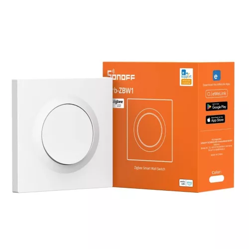SONOFF Orb-ZBW1 – Single-circuit, phase+neutral mini relay module with switch, Zigbee, white
