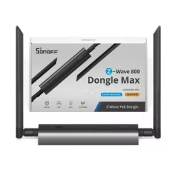   SONOFF Z-Wave 800 PoE Dongle Max – Z-Wave LR network adapter, Wi-Fi, PoE, USB, grey (Dongle-MZG23)