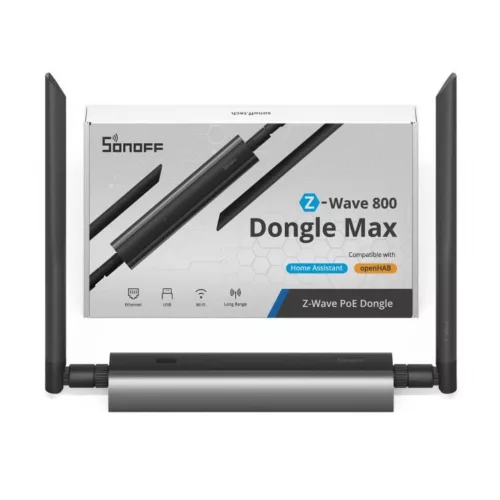 SONOFF Z-Wave 800 PoE Dongle Max – Z-Wave LR network adapter, Wi-Fi, PoE, USB, grey (Dongle-MZG23)