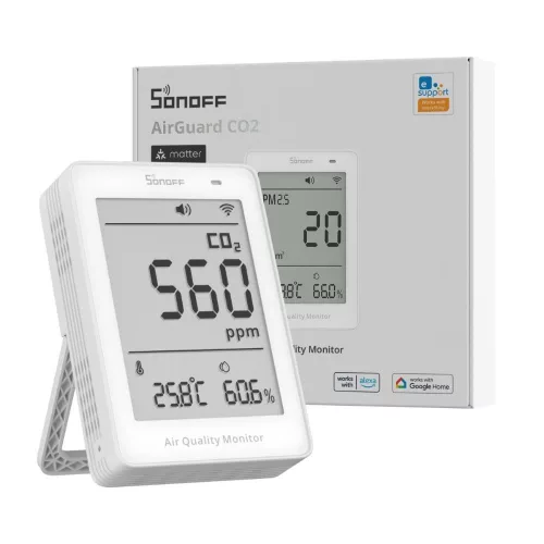SONOFF AirGuard CO2 SAWF-08P – Matter Over Wi-Fi Air Quality Monitor