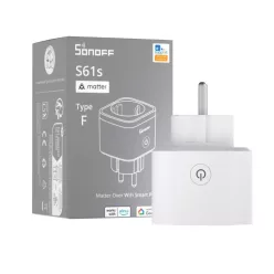   SONOFF S61s Gen2 – Smart Plug with Energy Monitoring, Wi-Fi, Matter, white (S61STPF)